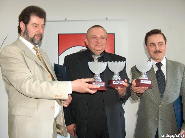 Wzorowi kierowcy (od lewej): Andrzej Kowalski, Marian Siegmund i Andrzej Wojsa