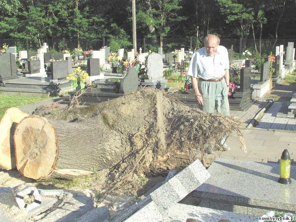 Na zniszczonym cmentarzu w Czuchowie długo będzie co robić