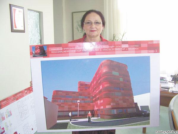 To będzie naprawdę piękny i nowoczesny budynek – cieszy się Maria Wiecha, dyrektorka RCKiK, prezentując wizualizację nowej siedziby