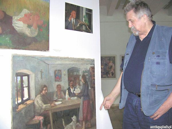 Malura dbał o nastrój swoich obrazów – wyjaśnia Marian Zawisła, kustosz wystawy w raciborskim muzeum