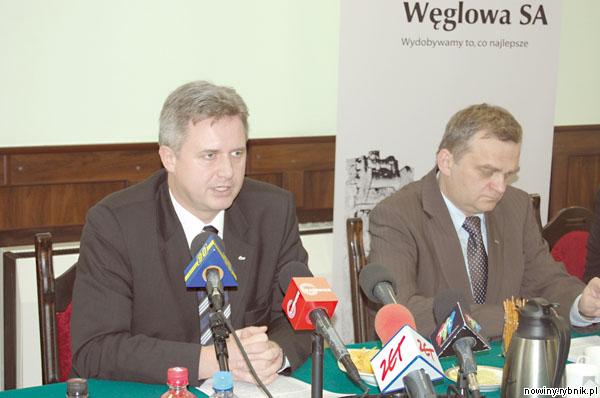 Prezes Jarosław Zagórowski i wiceprezes Andrzej Tor informują o najbliższych planach spółki