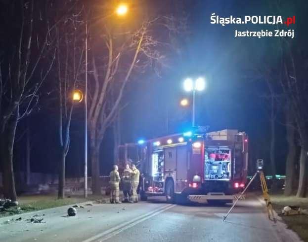 KMP Jastrzębie W tym koszmarnym wypadku zginął pasażer motorowerzysty