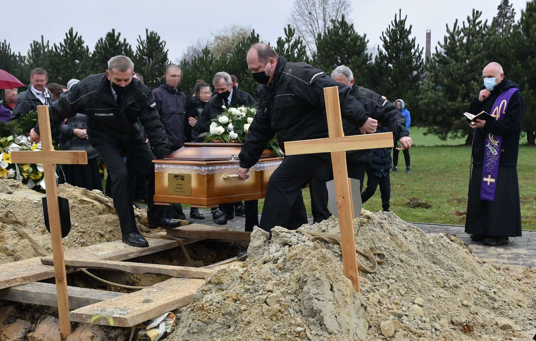 Ireneusz Stajer 51-letni tragicznie zmarły motocyklista Janusz Szmalec spoczął na cmentarzu komunalnym przy ulicy Norwida