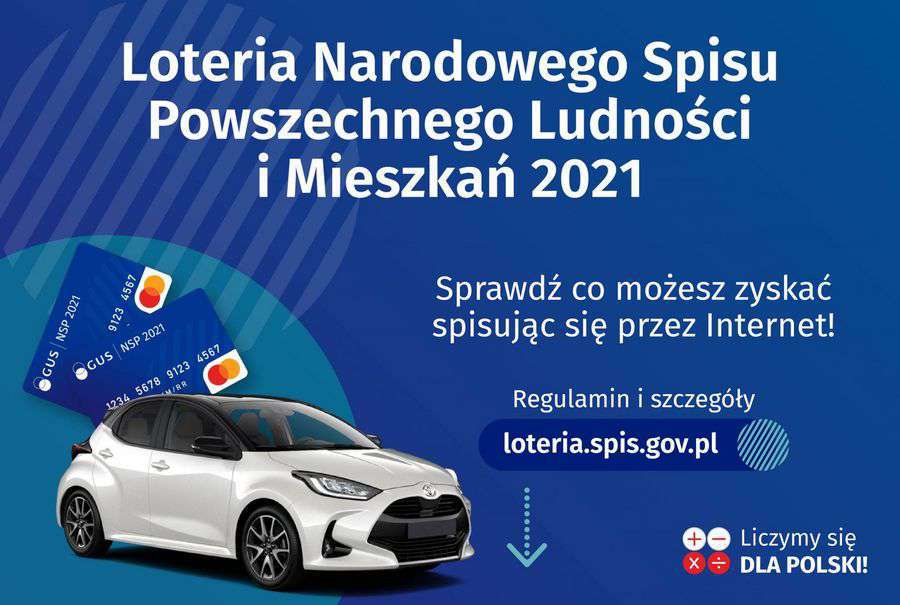 www.jastrzebie.pl Za udział w spisie powszechnym można wygrać samochód lub gotówkę