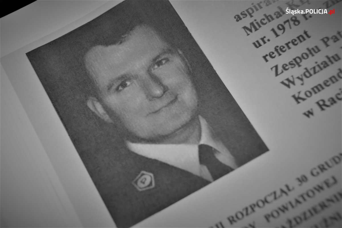 KWP Katowice Asp. Michała Kędzierski był dziennikarzem, potem został policjantem. Zginął na służbie