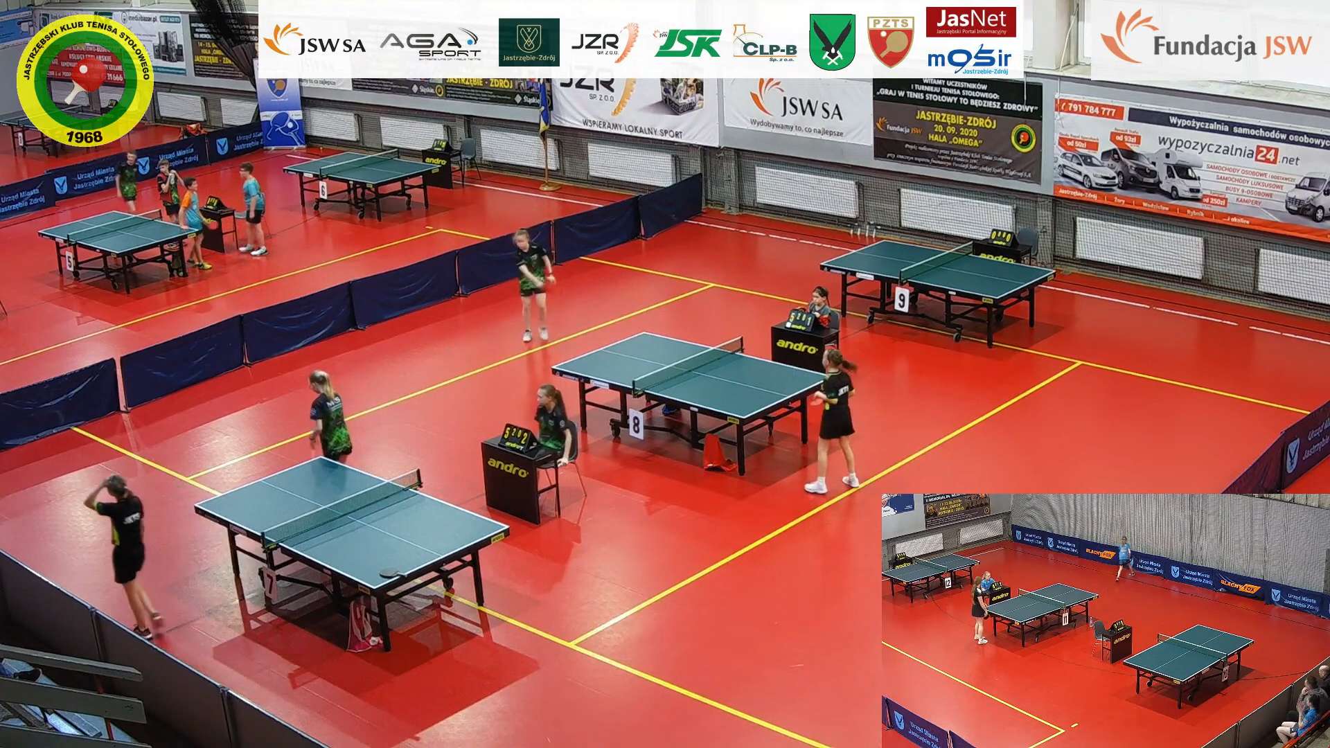 Wiele osób śledzi rozgrywki tenisa stołowego przez internet, Foto: TV JKTS HD, Jastrzębski Klub Tenisa Stołowego