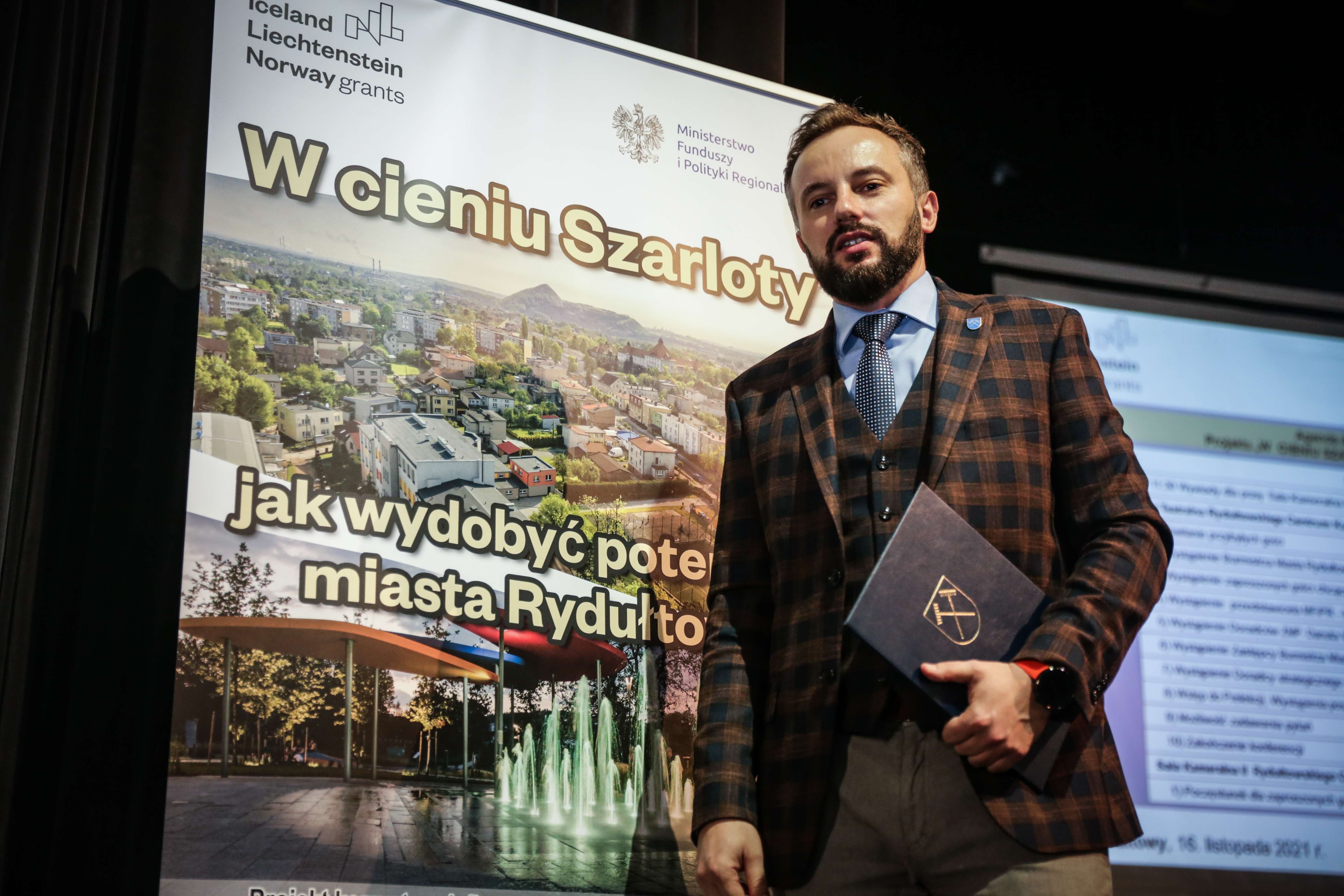 Marcin Połomski, burmistrz miasta Rydułtowy, fot.  Dominik Gajda